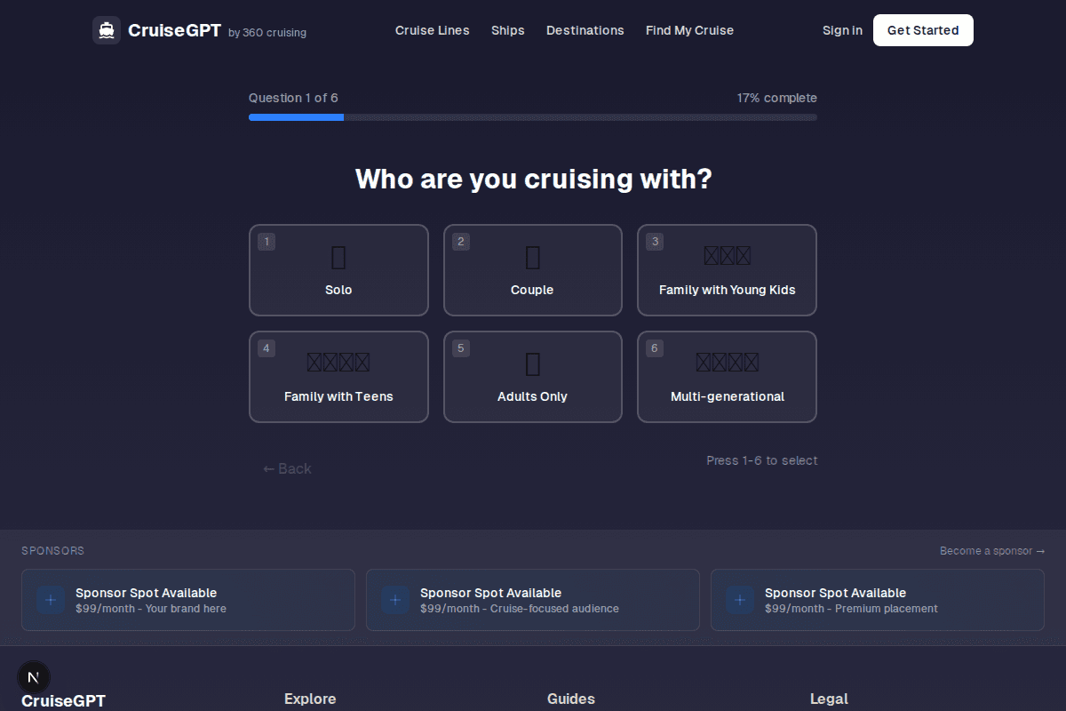 Find your perfect cruise with our quiz